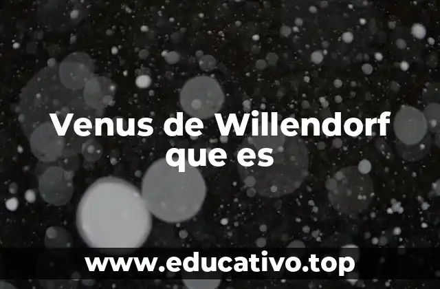 Venus de Willendorf que es
