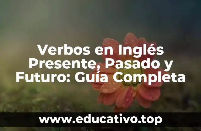 Verbos en Inglés Presente, Pasado y Futuro: Guía Completa