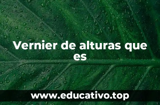 El papel del vernier en la medición de ángulos