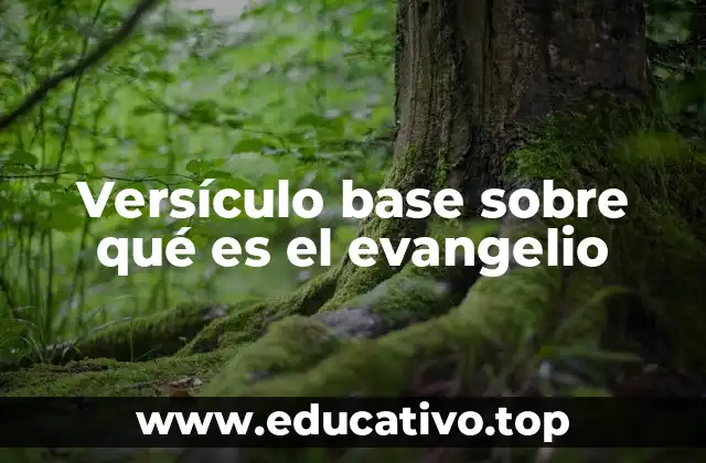 Versículo base sobre qué es el evangelio