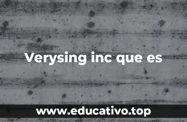 El concepto detrás de una empresa como Versing Inc