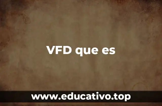 VFD que es