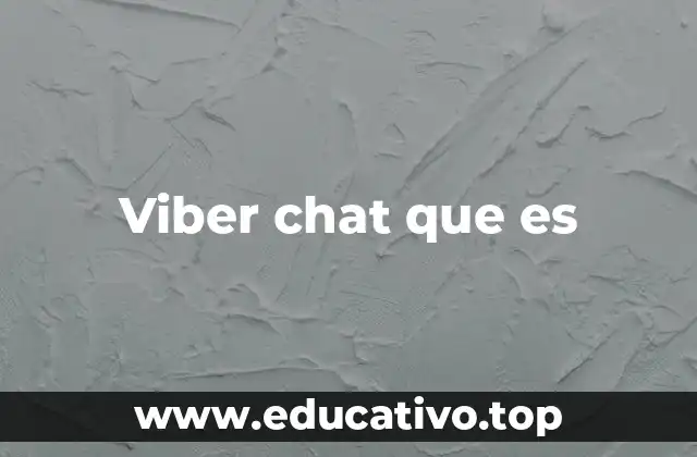 Viber chat que es