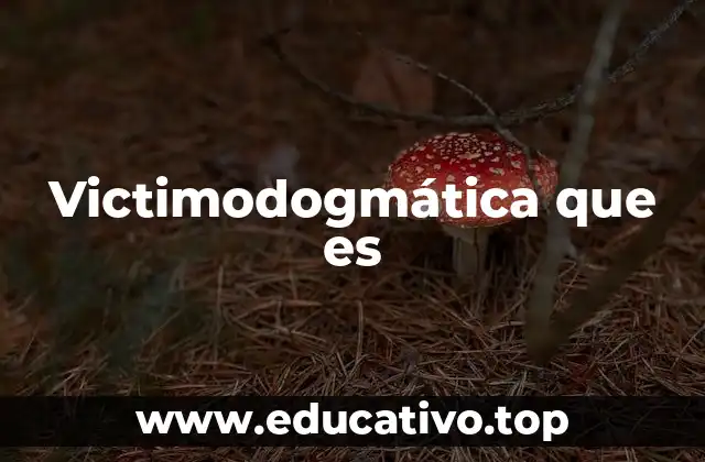 Victimodogmática que es