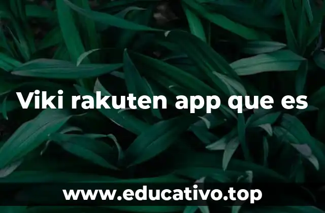 Viki rakuten app que es
