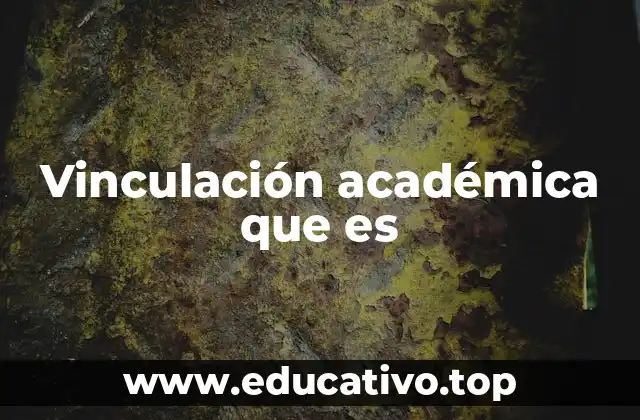 Vinculación académica que es
