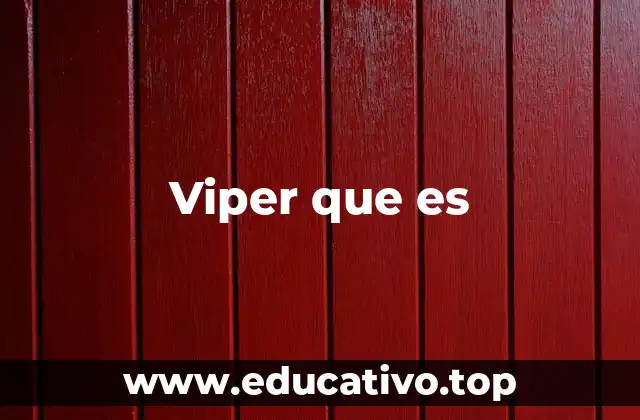 Viper que es
