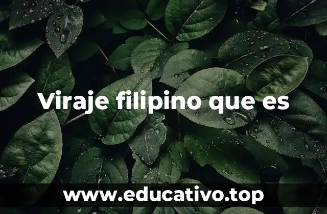 Viraje filipino que es