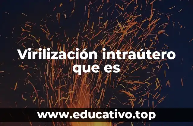 Virilización intraútero que es