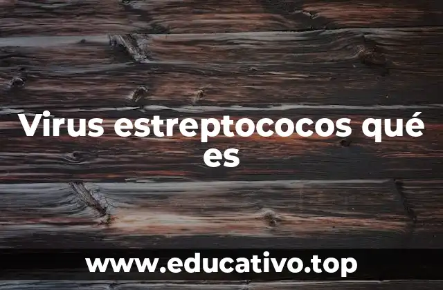 Virus estreptococos qué es