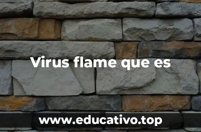Virus flame que es