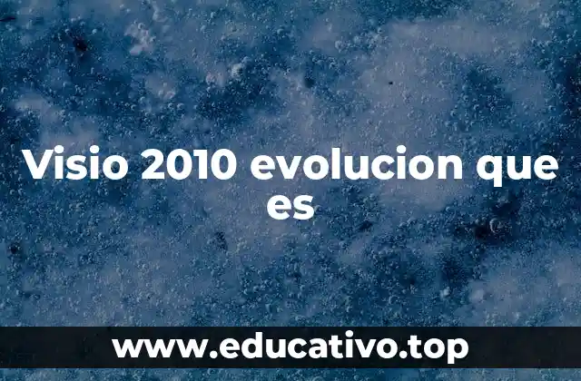 Visio 2010 evolucion que es