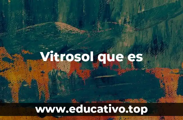 Vitrosol que es