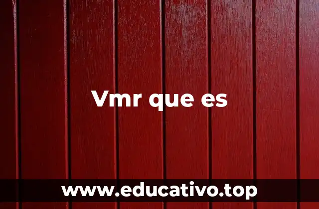Vmr que es