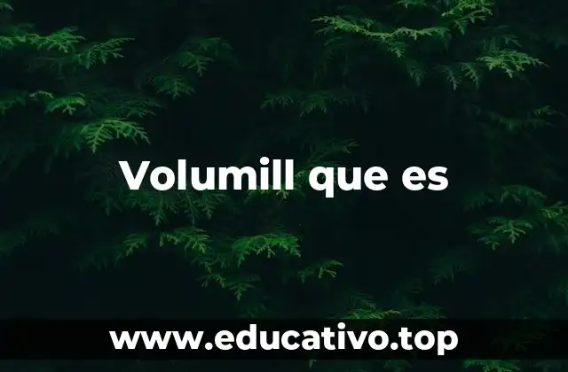 Volumill que es