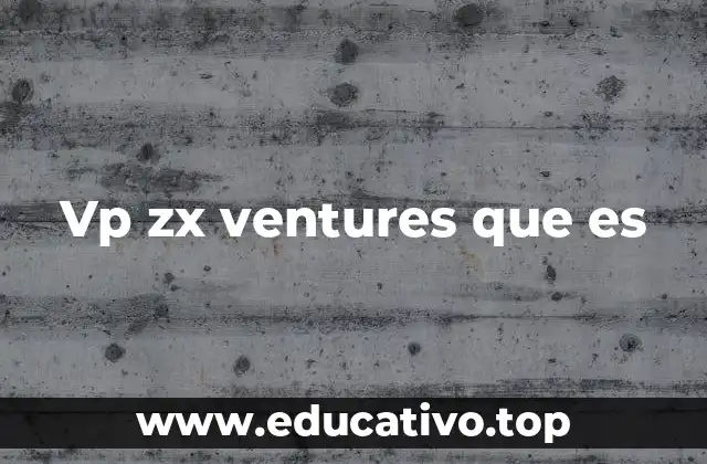 Vp zx ventures que es
