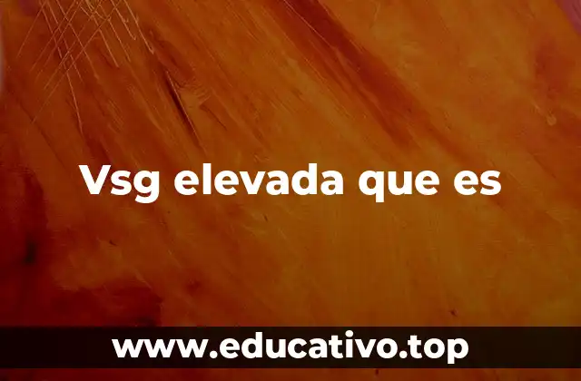 Vsg elevada que es