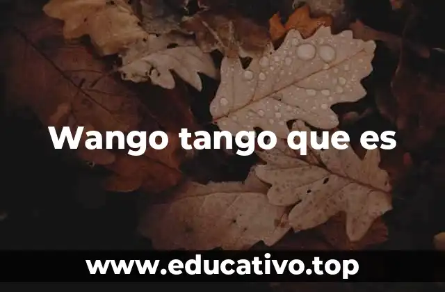 El uso de wango tango en contextos cotidianos