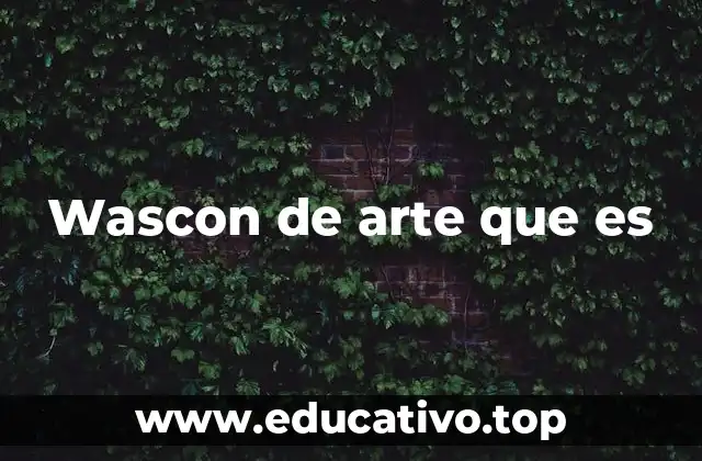 Wascon de arte que es