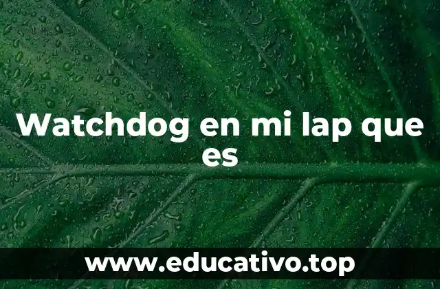 Watchdog en mi lap que es