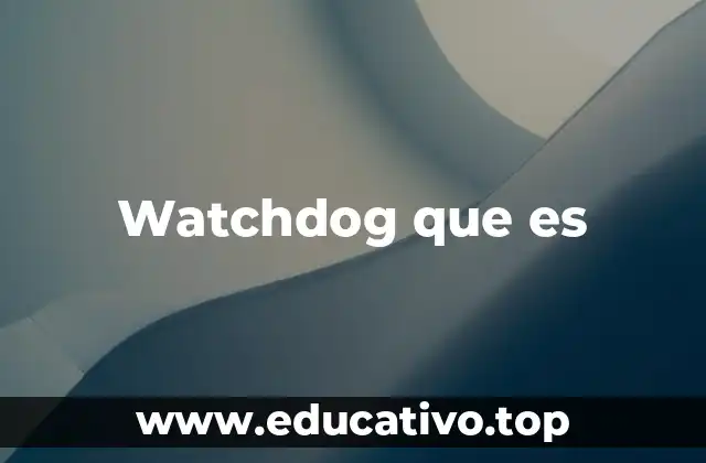 Watchdog que es