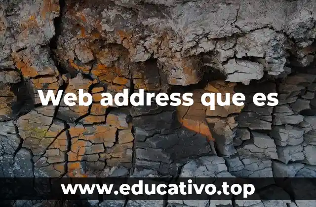 Web address que es