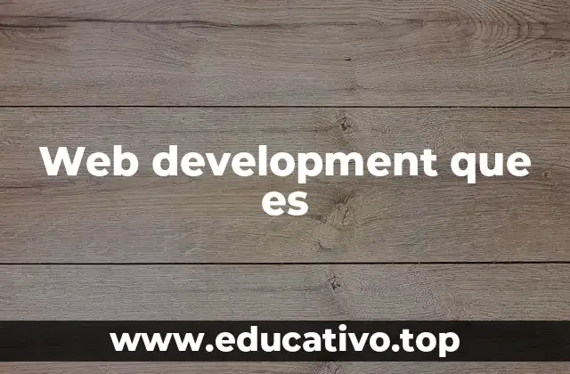 Web development que es