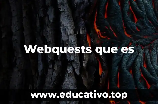 Webquests que es