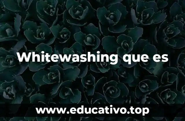 Whitewashing que es