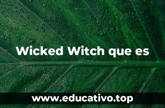 Wicked Witch que es