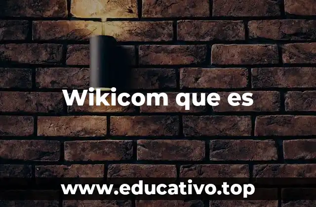Wikicom que es