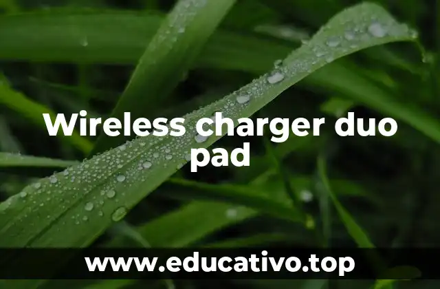 Cómo funciona la carga inalámbrica en una base dúo