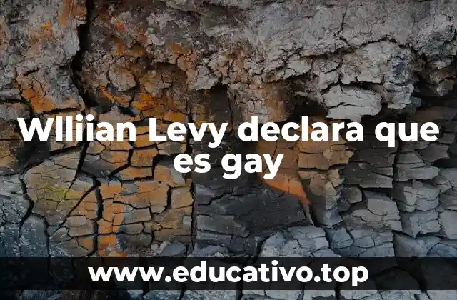 Wlliian Levy declara que es gay
