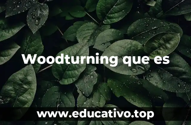 Woodturning que es