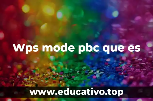 Wps mode pbc que es
