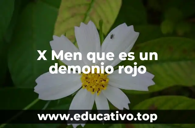 X Men que es un demonio rojo