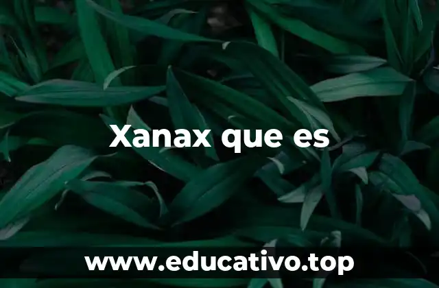 Xanax que es