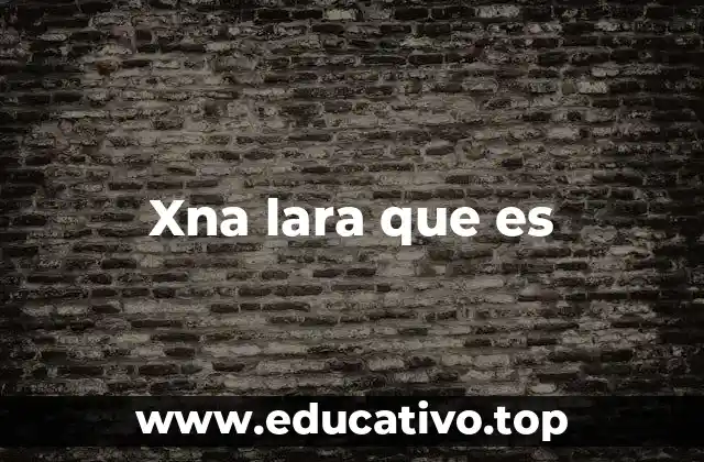 Xna lara que es