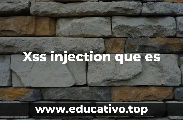 Xss injection que es