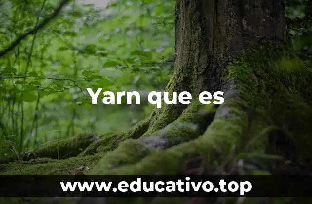 Yarn que es