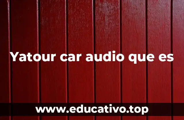 Yatour car audio que es