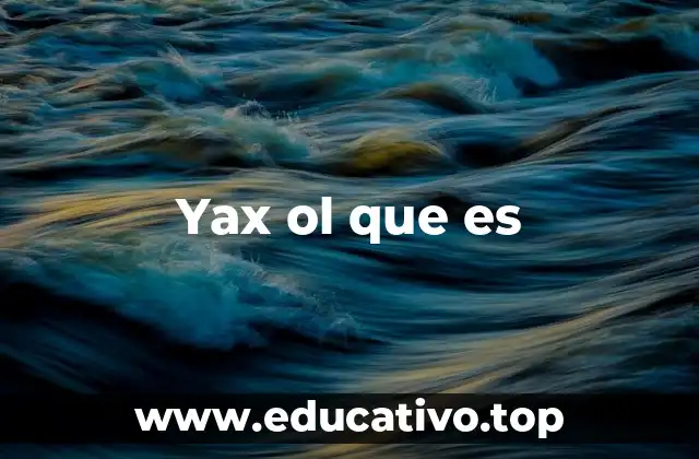 Yax ol que es
