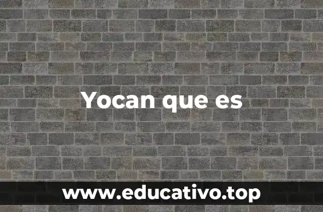 Yocan que es