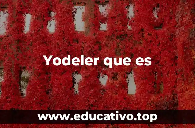 Yodeler que es