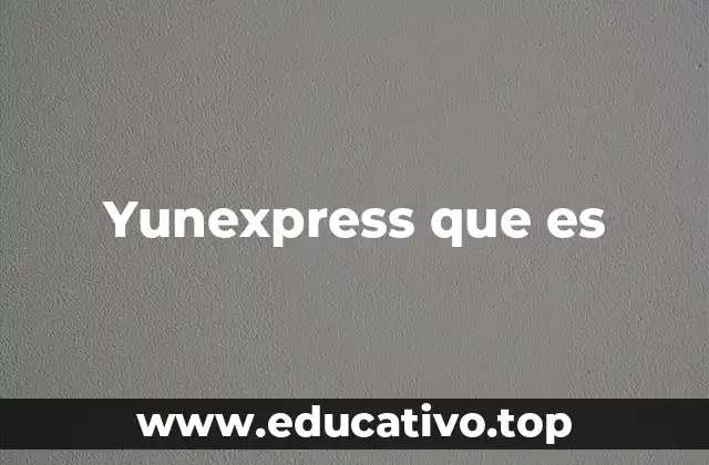 Yunexpress que es