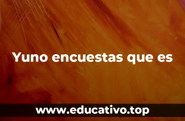 Yuno encuestas que es
