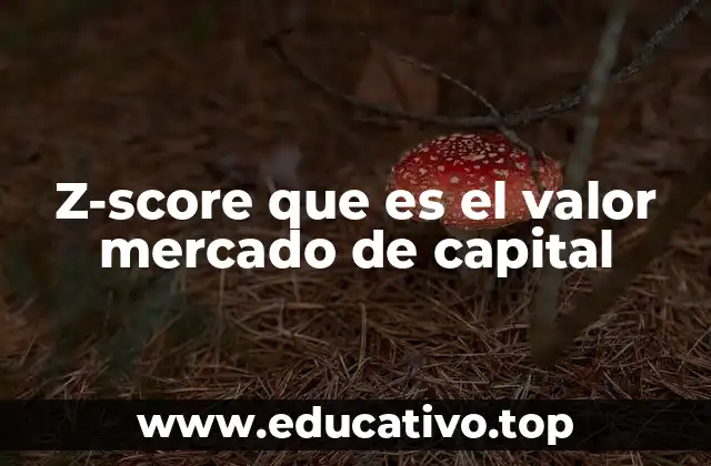 Z-score que es el valor mercado de capital