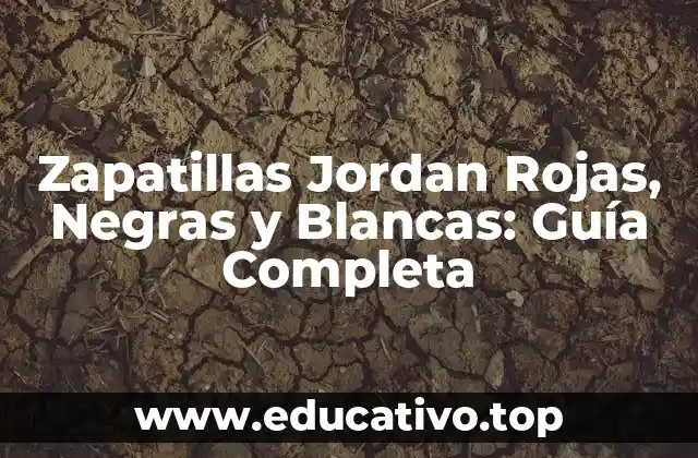 Zapatillas Jordan Rojas, Negras y Blancas: Guía Completa