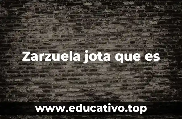 El lugar de la zarzuela jota en el teatro español