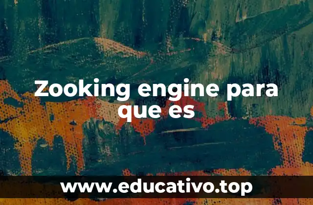 Zooking engine para que es